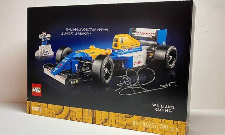 Nigel Mansell signed LEGO Icons: Williams FW14B