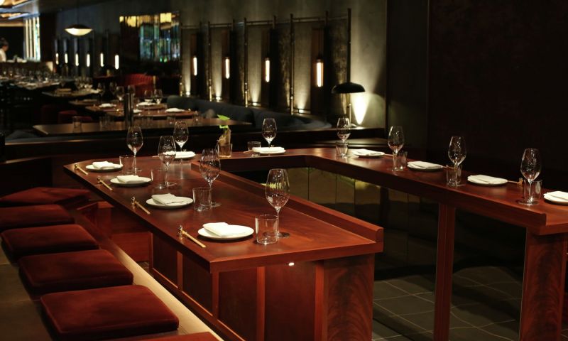 Kitchen Table for 10 people at Lucky Cat by Gordon Ramsay, Mayfair