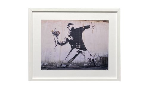 Banksy 'Rage, The Flower Thrower'