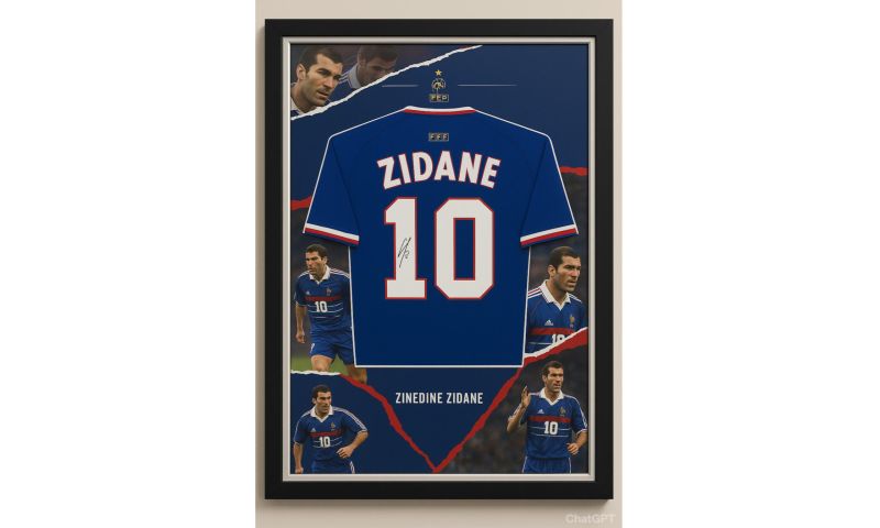 Zinedine Zidane signed shirt