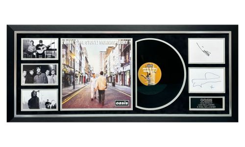 Oasis Album display – Hand Signed By Liam And Noel Gallagher
