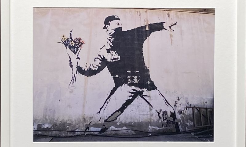 BANKSY 'RAGE, THE FLOWER THROWER'
