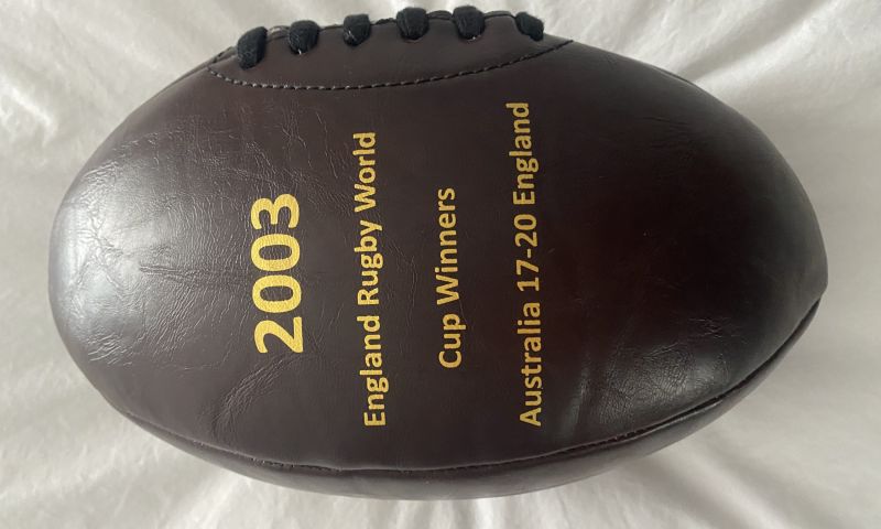 Rugby Ball Signed by 2003 England World Cup Team