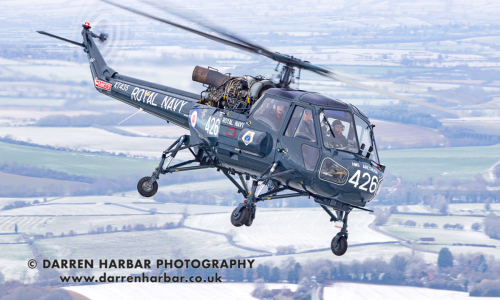 Flight in a westland wasp