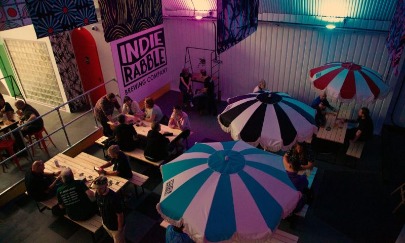 5 boxes of beer from the Indie Rabble brewing company