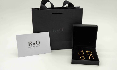 Ruby and Oscar Triangle Drop Earrings