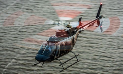 Flight in a Helicopter from Manston Heliport