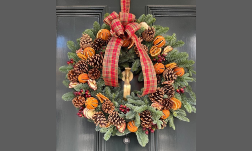 Bespoke Christmas wreath by John & Jessie Flowers