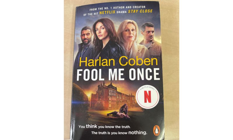 Dame Joanna Lumley signed copy of Harlan Coben's ‘Fool Me Once’