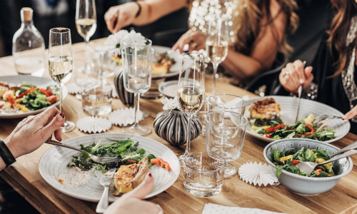 2-course dinner for 8 people delivered to your home by Creative Cuisine