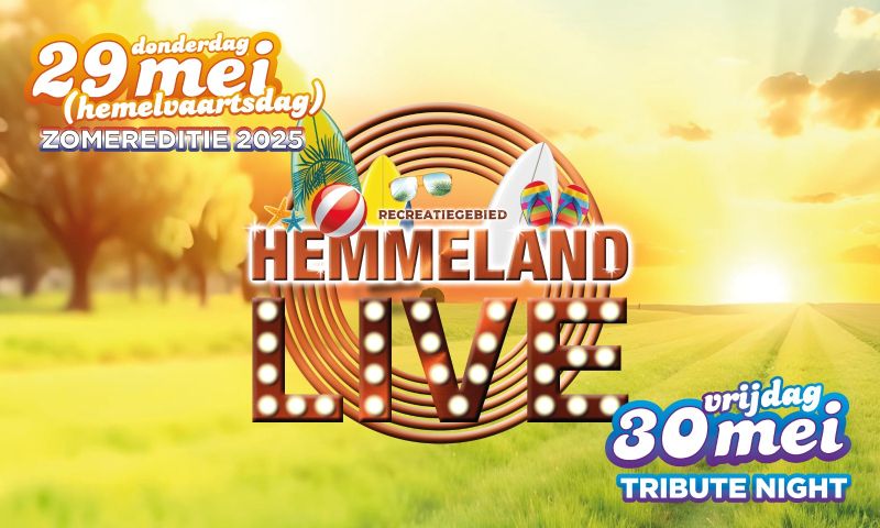 Festival-partnership Hemmeland LIVE! i.c.m. VIP-tickets voor een dag naar keuze