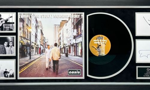 Oasis Album display – Hand Signed By Liam And Noel Gallagher