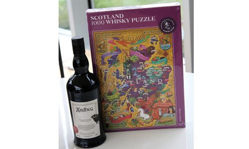 Water & Wine Puzzle with Ardbeg Blaack Whisky