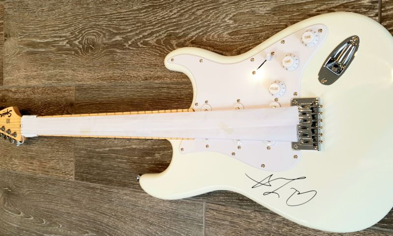 Adam Lambert signed guitar