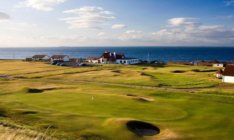 Four ball at Championship Links, Dunbar Golf Club