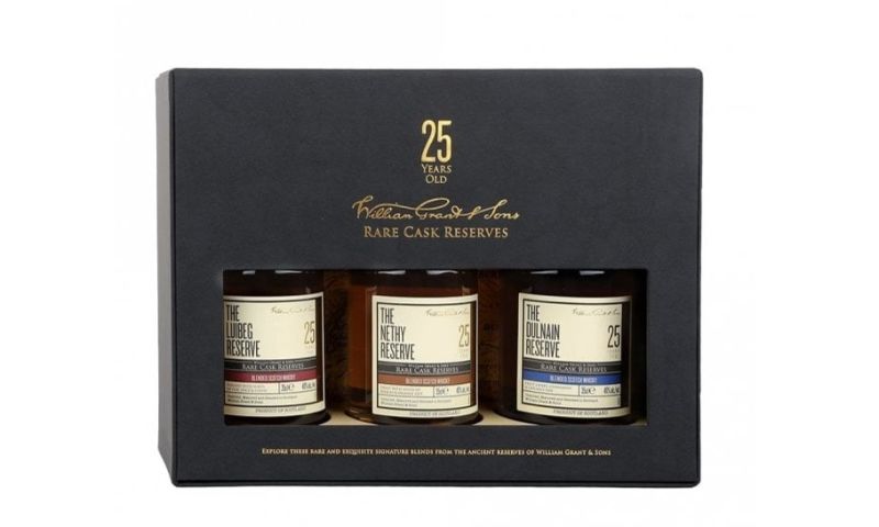 William Grant & Sons, Trio of 25 year old Rare Cask Reserves