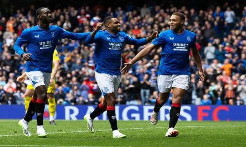 Rangers Football Club Shirt Signed by the 2023 Squad
