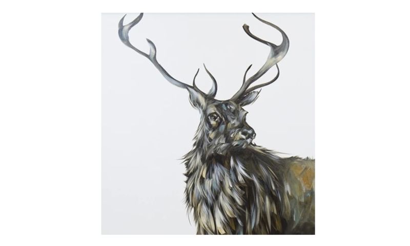 Exclusive original signed painting by Elaine Johnston, created live at the Burns Supper!