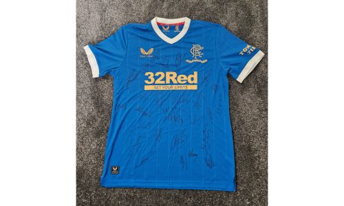 Signed Rangers FC First Team Shirt, 2022