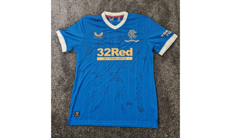 Signed Rangers FC First Team Shirt, 2022