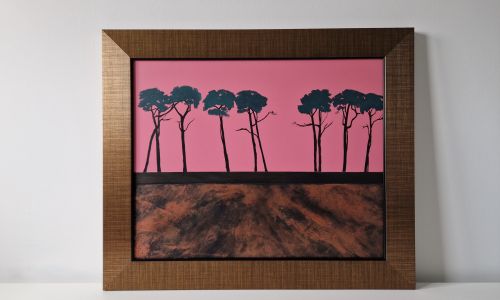 Louise Turnbull framed original artwork - Only Connect #1