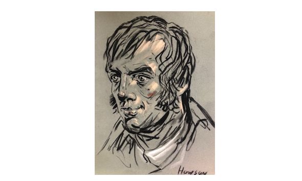 Peter Howson signed large pastel painting - ‘Burns’ (come with Valuation and Provenance and Signed Brochure)