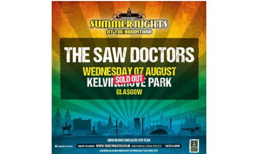 Summer Nights at the Bandstand: The Saw Doctors for 2 people - Kelvingrove Bandstand and Amphitheatre - 7 August 2024