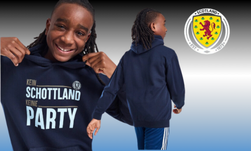 Official Team Scotland 'Kein Schottland Keine Party' T-shirt -Adult