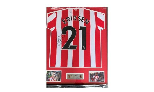 Christian Eriksen Signed Brentford Shirt