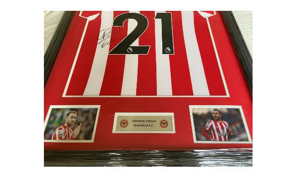 Christian Eriksen Signed Brentford Shirt