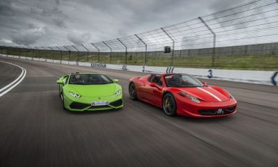 Double supercar driving experience for one