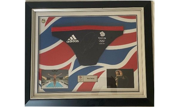 Tom Daley signed London Olympics trunks (Framed)