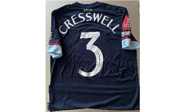 WHU Aaron Cresswell Signed Shirt