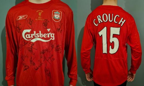 Liverpool squad from victorious 2005 Super Cup Final