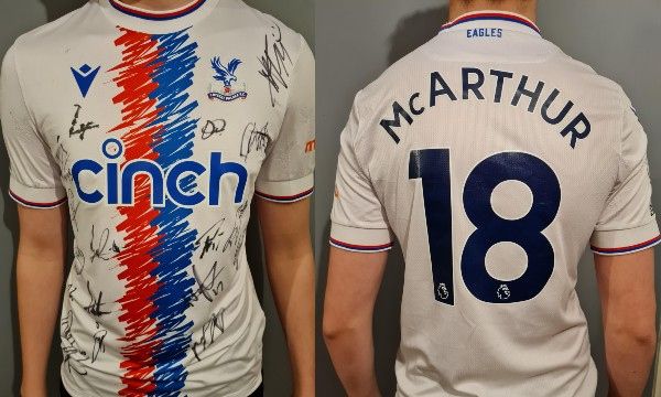 Crystal Palace signed squad shirt