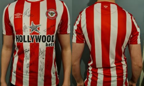 Brentford FC signed squad shirt