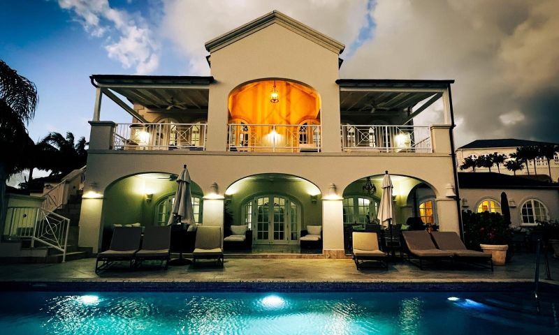 A week stay for 12 in a stunning 6 bedroom villa in Royal Westmoreland, Barbados, with beach passes