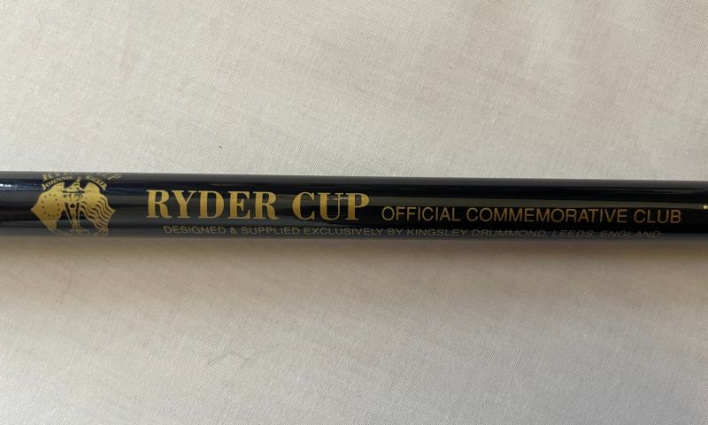 A Limited Edition Ryder Cup 1993 Commemorative Golf Driver