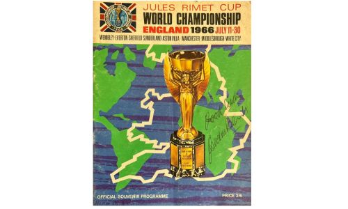 1966 World Cup Programme Signed by Gordon Banks