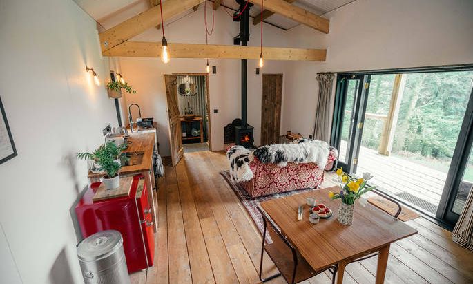 Pet friendly 3 night stay at a Dark Sky Reserve cabin in Devon (Sleeps 2 adults, 1 child)