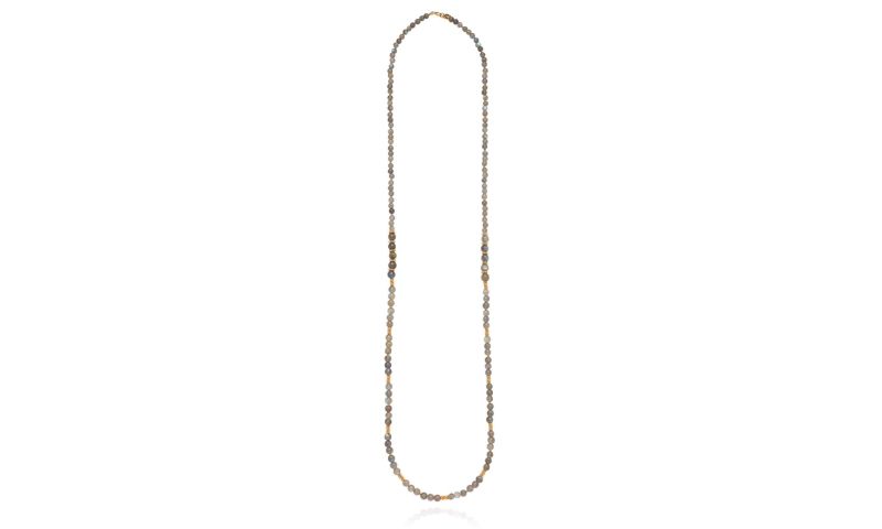 Labradorite & gold necklace by Anna Beck