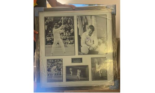 Framed signed photos of cricket legend, Ian Botham