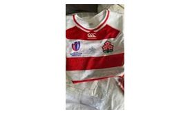 Signed Michael Leitch Japan v Samoa 2023 Rugby World Cup Shirt – signed players shirt from Japan’s greatest ever player.