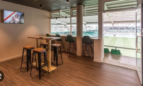 Northampton Saints executive box with full hospitality for 12.