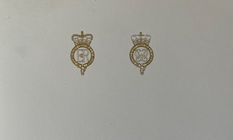 Christmas Card signed by The Queen and Prince Philip
