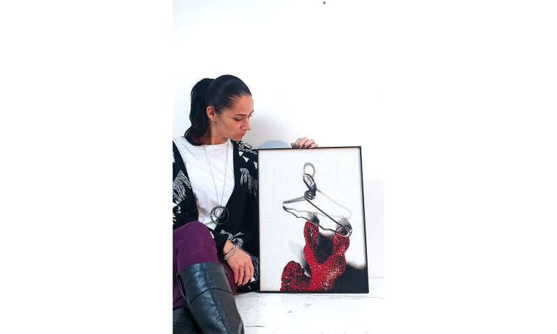 Artwork titled Red Dress #2 by Elisa Cantarelli