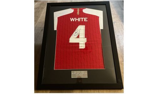 Champions League Arsenal Shirt Worn & Signed by Ben White 2023/2024