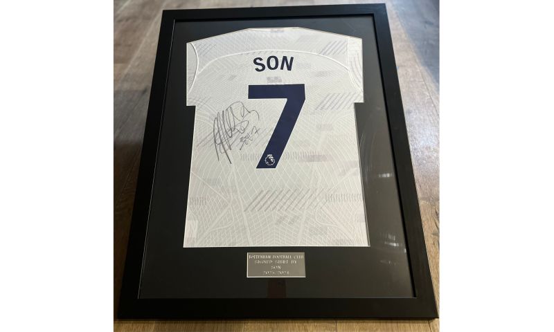 Tottenham Football Club Signed Shirt by Son 2023/2024