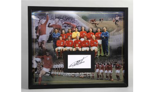England World Cup Football 1966 Winners - signed Sir Geoff Hurst