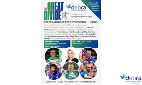 The Great Divide - Celebrating Glasgow’s Football Icons on 21 March  2024, table of 10